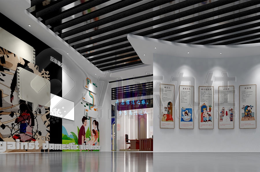 法制教育基地建設(shè)，法制教育展廳產(chǎn)品，法院法制教育展廳平面設(shè)計