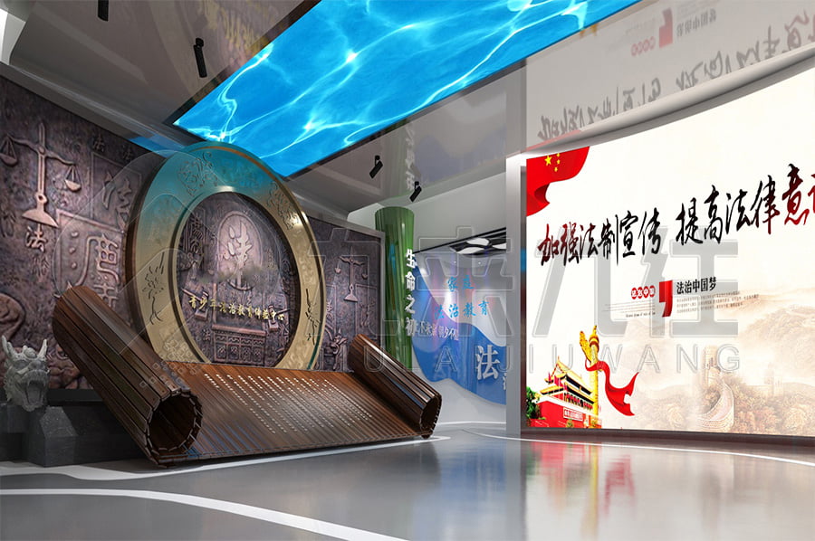 禁毒宣傳基地效果圖設計，聲光電禁毒展廳方案設計，禁毒防艾教育展館施工單位