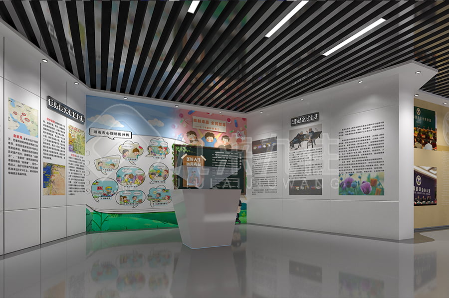 毒品預防教育基地，未成年禁毒教育展廳，禁毒展館，實施方案