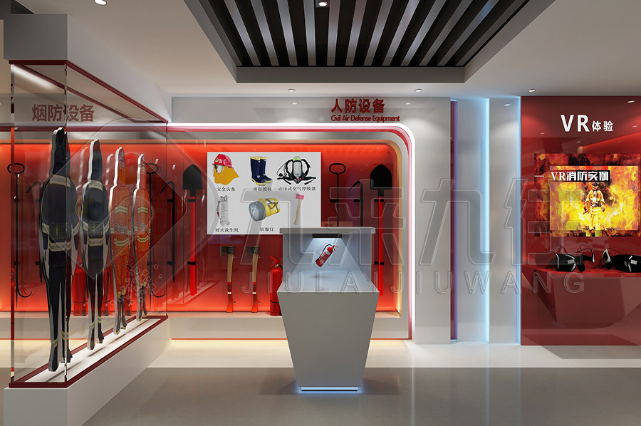 安全教育宣傳展廳，社區(qū)安全教育館裝修，安全宣傳展廳平面設(shè)計公司