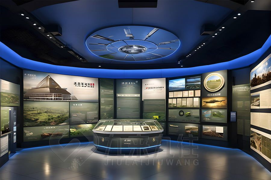 國防宣教展廳設(shè)計(jì),現(xiàn)代展覽空間施工,高科技環(huán)保展廳建設(shè)