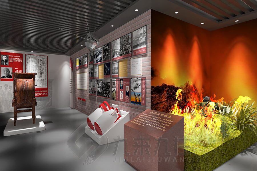 沉浸式黨性展廳設計,黨性教育展館施工,多媒體黨性教育設備