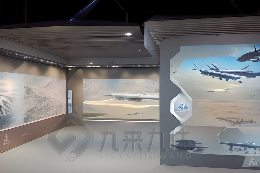 人防教育館設(shè)計(jì),現(xiàn)代展廳施工方案,多媒體教育展覽館設(shè)計(jì)公司