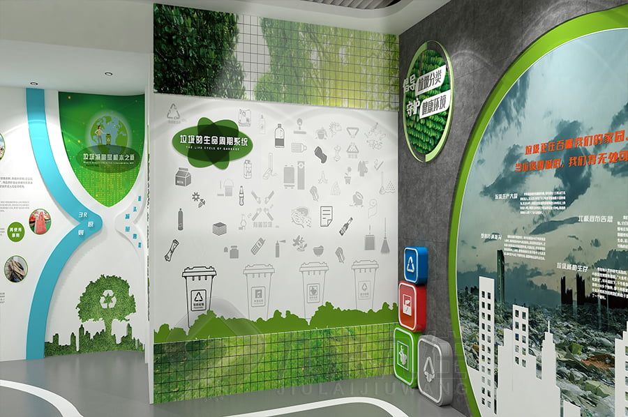 生態(tài)保護教育科普館設(shè)計,環(huán)保主題展館裝修方案,九來九往創(chuàng)新展覽館建設(shè)
