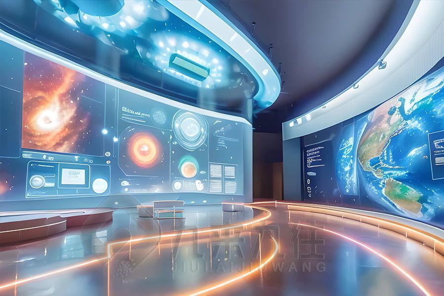 現(xiàn)代多媒體教育館設計,數(shù)字化工傷預防展廳施工,智能互動展覽館建設方案