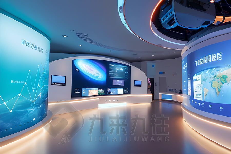 AI智能科普博物館設計,數(shù)字化展廳施工方案,九來九往高科技展覽館裝修公司