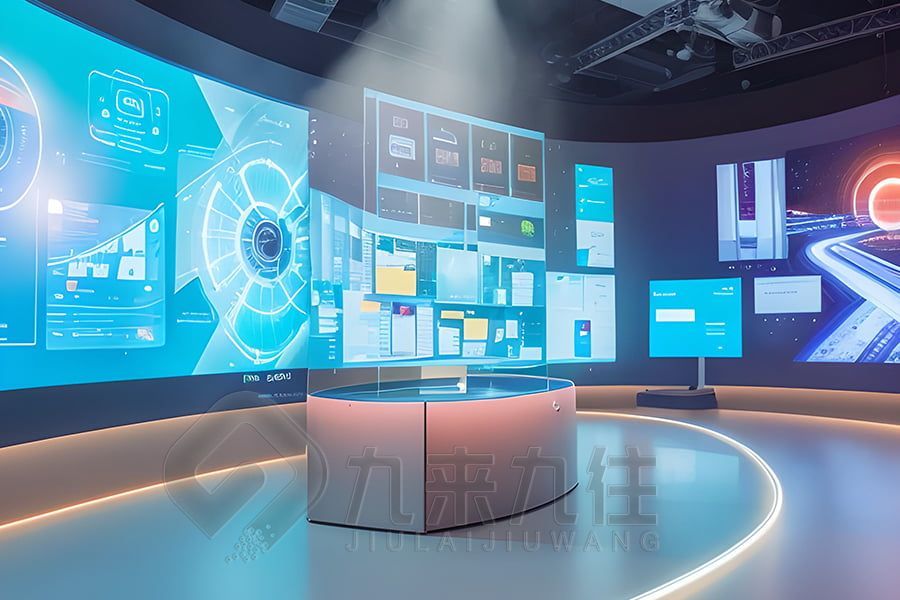數(shù)字化教育展廳設計,智能展示館施工方案,多媒體思想教育展覽館設計公司