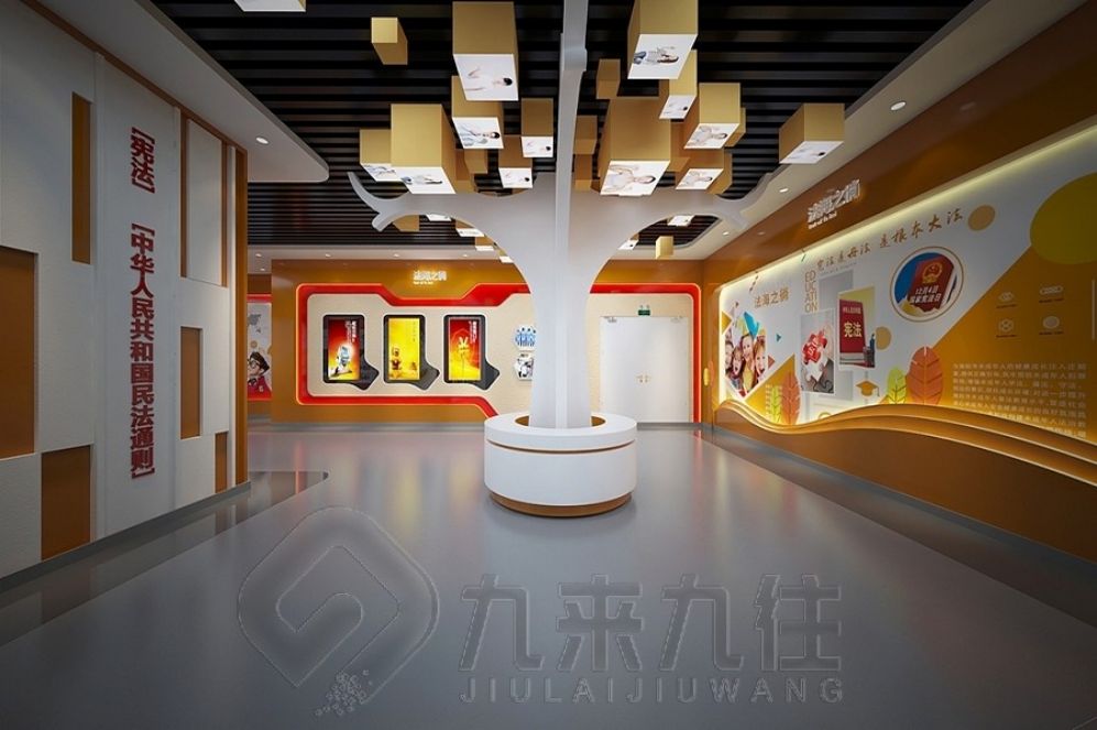 青少年法治教育, 互動(dòng)多媒體展示, 創(chuàng)新展廳設(shè)計(jì), 法治教育解決方案, 多媒體設(shè)備施工