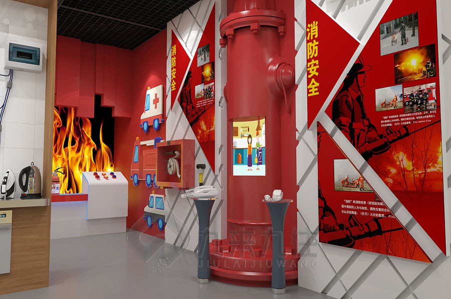 消防安全體驗館設計, 多媒體互動消防展廳, 智能火災預警系統(tǒng), 火災逃生演練, 消防設備展示