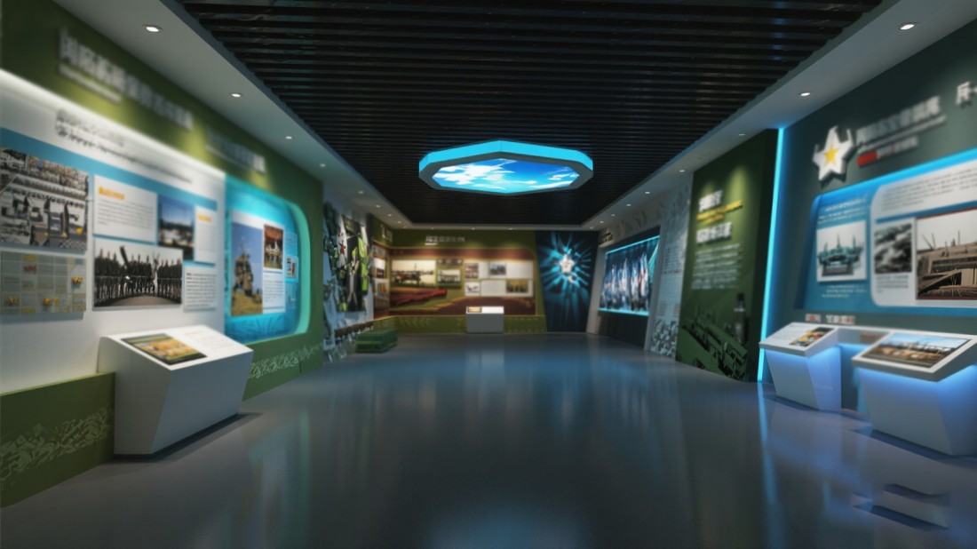 國防教育室展廳，國防教育研學基地