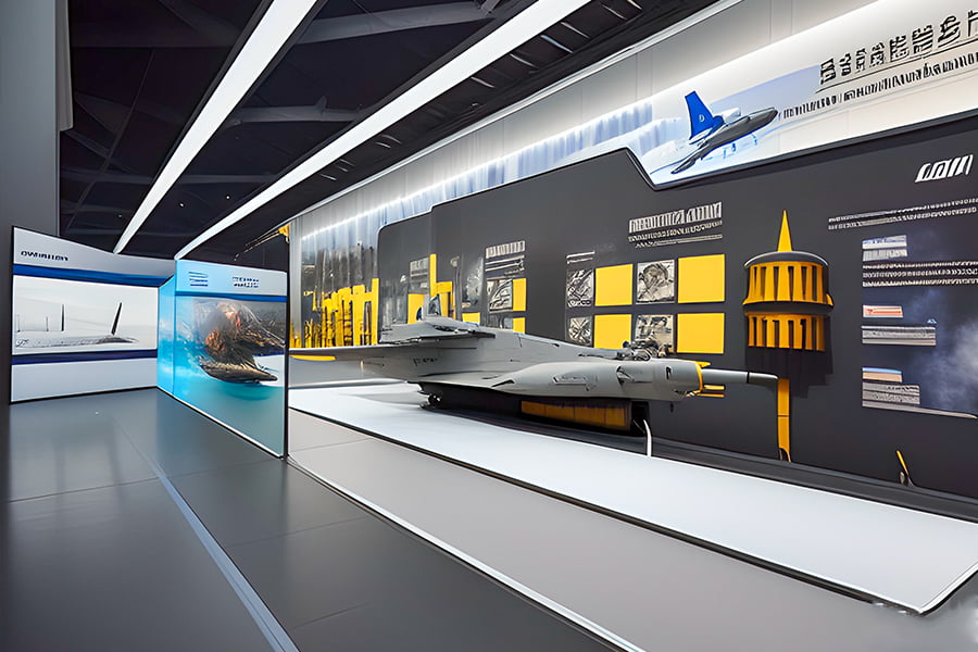 國防人防宣教體驗館設(shè)計效果圖