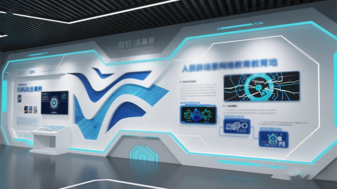 AI網(wǎng)絡(luò)安全體驗館效果圖