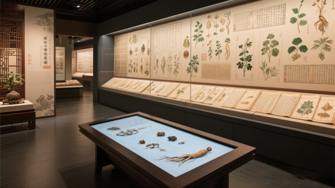 聲光電中醫(yī)藥展廳效果圖